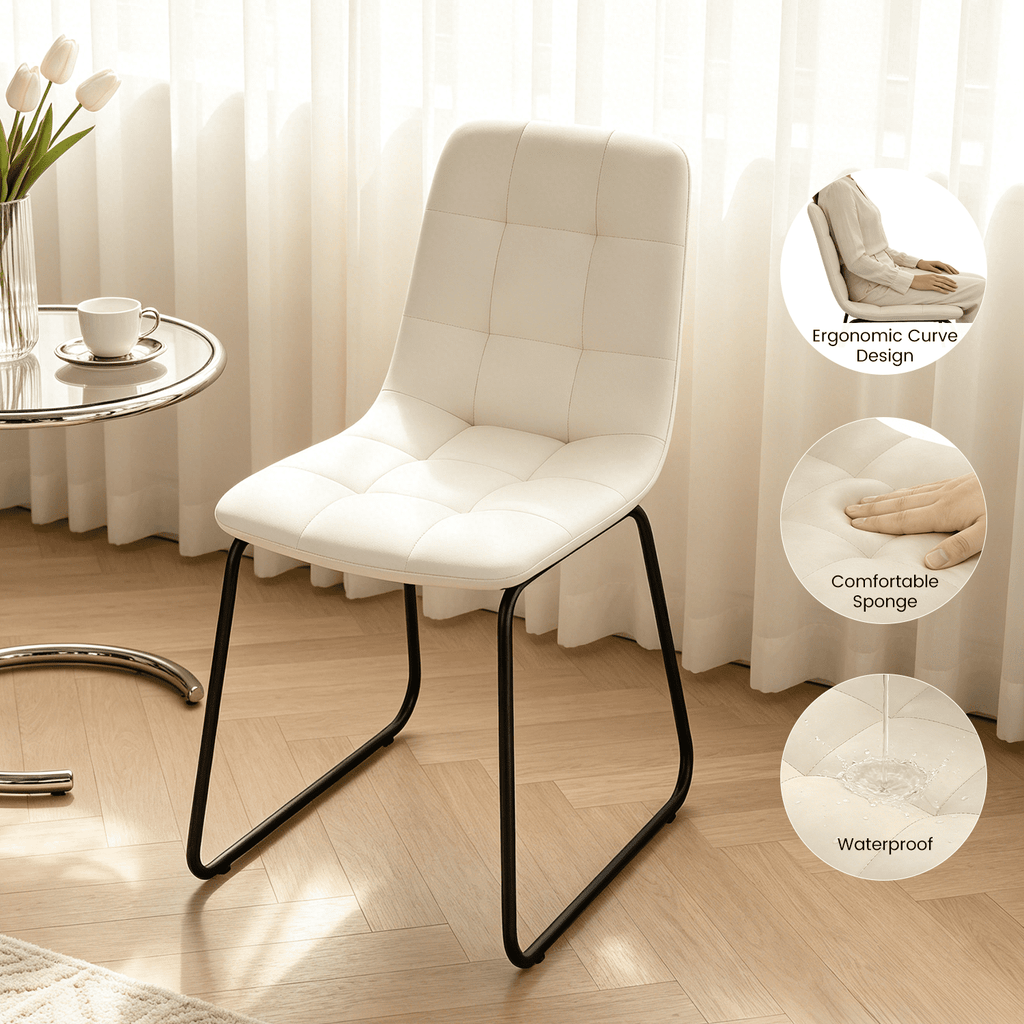 Small Round Dining Table for 2-4 People, 31.7 Modern Round Kitchen Table, Space-Saving Table for Living Dining Room, Coffee ,Apartment